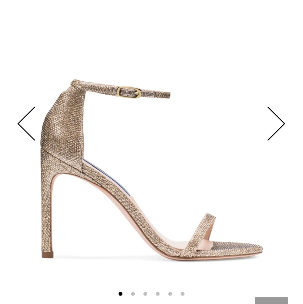 Stuart Weitzman Nudistsong 115mm in Noir Platinum